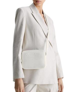 Handtasche Calvin Klein Set Camera Weiss für Damen