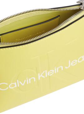 Handtasche Calvin Klein Sculpted Camera Gelb Damen