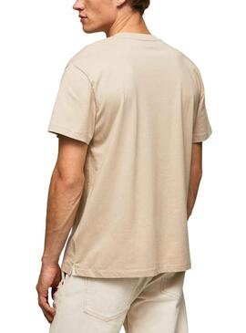 T-Shirt Pepe Jeans Riane Beige für Herren