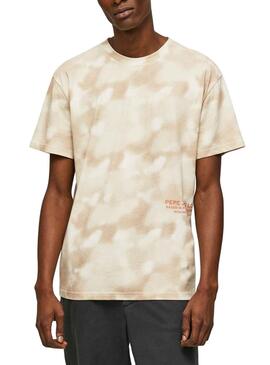 T-Shirt Pepe Jeans Rickie Beige für Herren