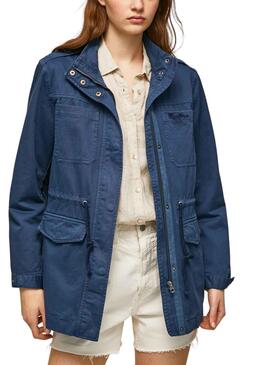 Parka Pepe Jeans Scarlett Blau für Damen