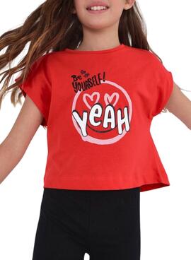 T-Shirt Mayoral Rückenknoten Rot für Mädchen