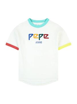 T-Shirt Pepe Jeans Coventina Weiß Mädchen