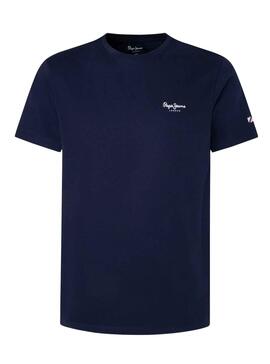 T-Shirt Pepe Jeans Jacco Marineblau für Junge