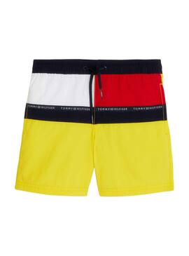 Badehose Tommy Hilfiger Flag Gelb für Junge