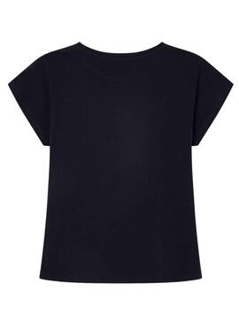 T-Shirt Pepe Jeans Bloomy Schwarz für Mädchen