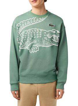 Sweatshirt Lacoste Vintage Grün für Herren