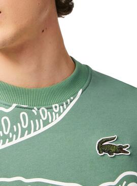 Sweatshirt Lacoste Vintage Grün für Herren