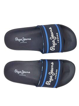 Flip flops Pepe Jeans Slider Logo Marineblau für Junge