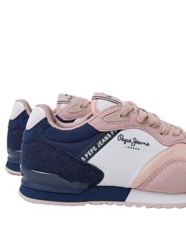 Sneakers Pepe Jeans London Basic Rosa für Mädchen