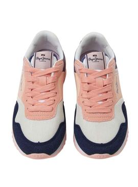 Sneakers Pepe Jeans London Basic Marineblau Mädchen