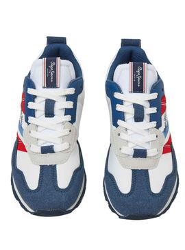 Sneakers Pepe Jeans Foster Print Marineblau Junge