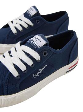 Sneakers Pepe Jeans Brady Basic Marineblau Junge