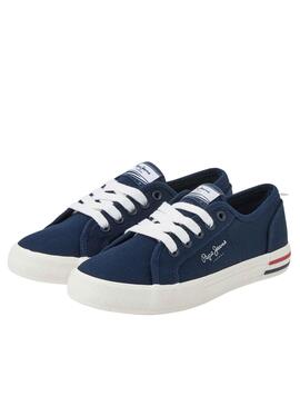 Sneakers Pepe Jeans Brady Basic Marineblau Junge