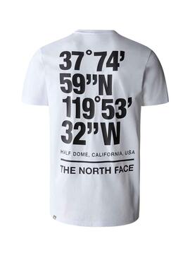T-Shirt The North Face Coordinates Weiss Herren