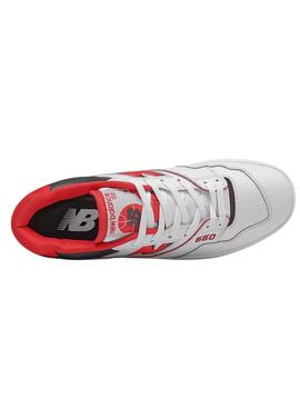 Sneakers New Balance BB550 Weiss Und Rot