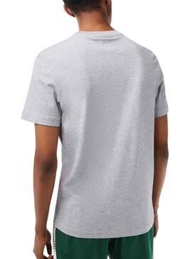 T-Shirt Lacoste Print Grau für Herren