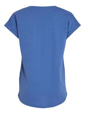 T-Shirt Vila Dreamers Blau für Damen