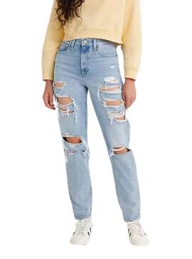 Hose Jeans Levis Mama Jean Blau Claro Damen