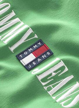 Shorts Tommy Jeans Cycle Grün für Damen