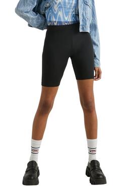 Shorts Tommy Jeans Badge Cycle Schwarz für Damen