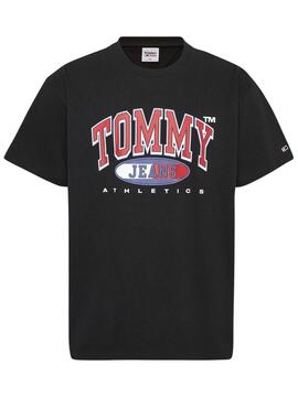 T-Shirt Tommy Jeans Graphic Schwarz für Herren