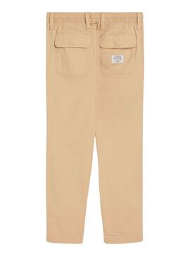 Hose Tommy Hilfiger Poplin Beige für Junge