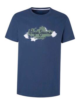 T-Shirt Pepe Jeans Raffael Blau für Herren