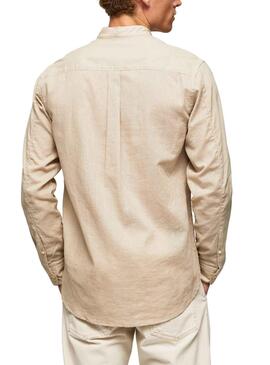 Hemd Pepe Jeans Levenshülme Beige für Herren