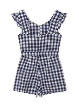 Jumpsuit Mayoral Vichy Marineblau für Mädchen