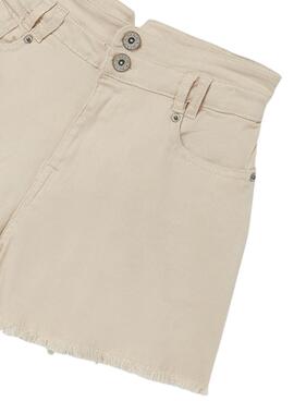 Short Mayoral Sarga Beige für Mädchen