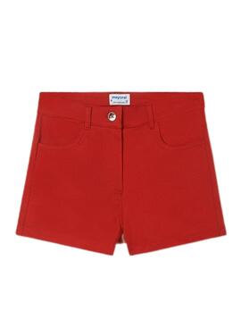 Short Mayoral Felpa 5B Rot für Mädchen