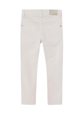 Hose Mayoral Sarga Slim Fit Weiss für Junge