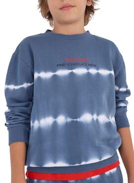 Sweatshirt Mayoral Tie-Dye Blau für Junge