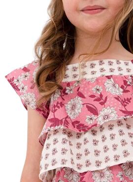 Bluse Mayoral Printed Kombiniert Rosa für Mädchen