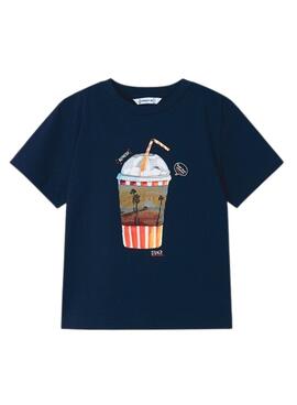 T-Shirt Mayoral Lenticular Marineblau für Junge