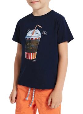 T-Shirt Mayoral Lenticular Marineblau für Junge