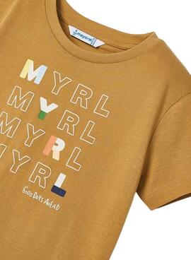 T-Shirt Mayoral Basis Camel für Junge