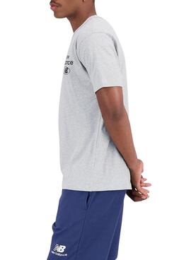 T-Shirt New Balance Reimagined Grau für Herren