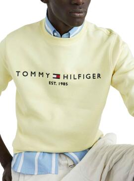 Sweatshirt Tommy Hilfiger Smart Gelb für Herren