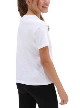 T-Shirt Vans Elevated Blumenmuster Weiss für Mädchen