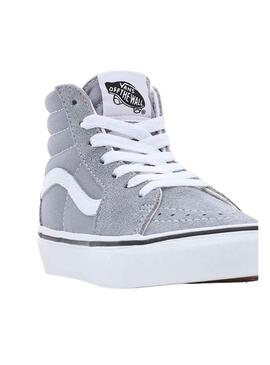 Sneakers Vans SK8-Hi Grau für Junge und Mädchen