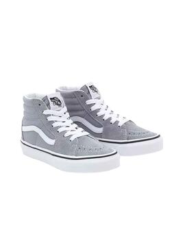 Sneakers Vans SK8-Hi Grau für Junge und Mädchen