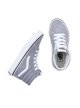 Sneakers Vans SK8-Hi Grau für Junge und Mädchen