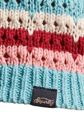 Top Superdry Vintage Crochet Halter Türkis Damen