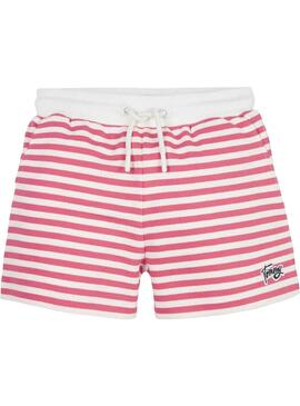 Shorts Tommy Hilfiger Breton Rot für Mädchen