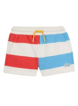 Shorts Tommy Hilfiger Stripe Weiss für Mädchen