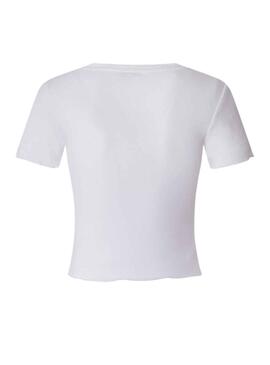T-Shirt Pepe Jeans Cara Weiss für Damen