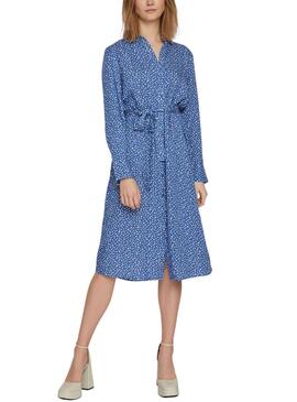 Kleid Vila Piloma Blau für Damen