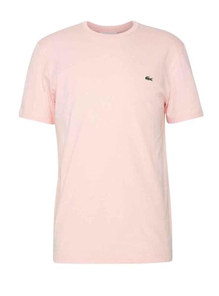 T-Shirt Lacoste Logo Rosa für Herren